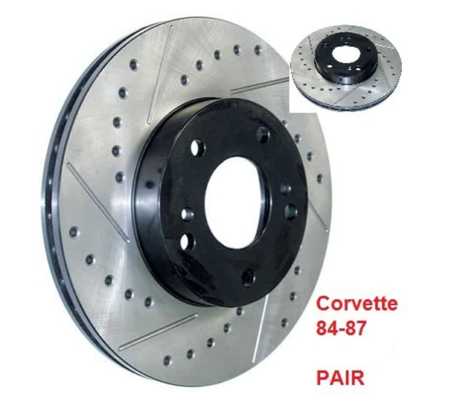 Disc Rotor: 84-87 Corvette Slotted Rear - (Pr)